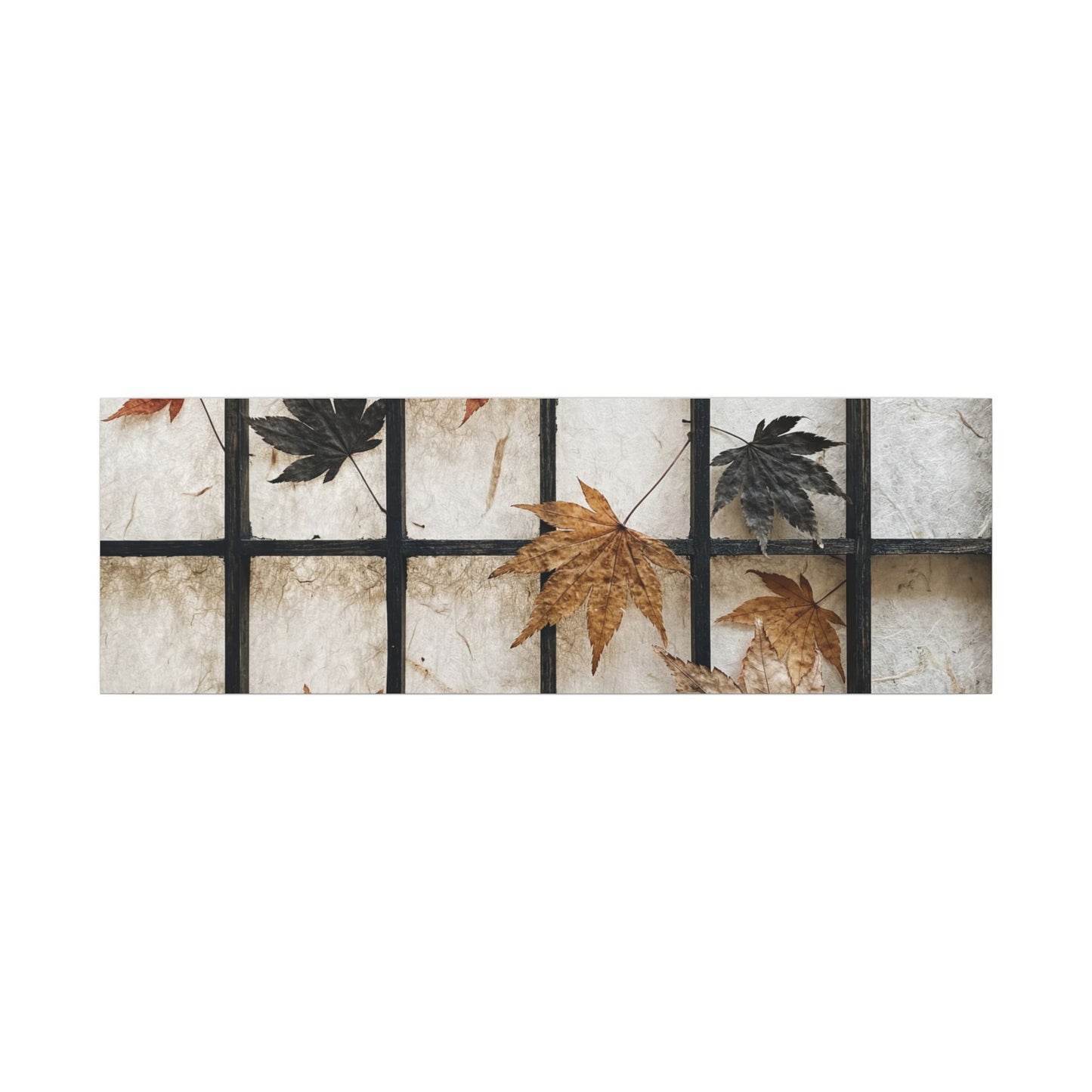 Japandi Shoji Screen in Overcast | Texture Canvas Art
