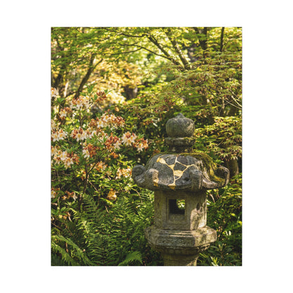 Spring Stone Lantern Gold Repair Canvas Art | Beautiful Decor