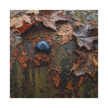 Datsuzoku Rust Patina Canvas Art - Dark Japandi Moody Minimal