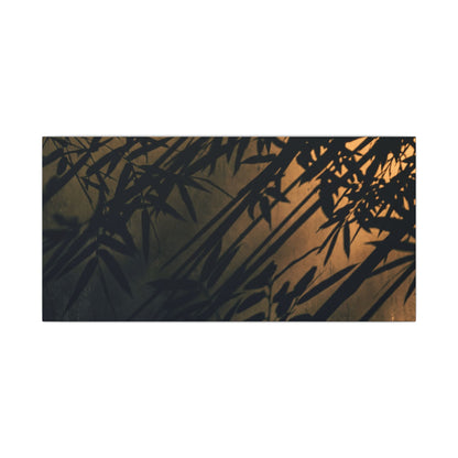 Sophisticated Shadow Play Canvas Art - Shadow Zen Dark Japandi