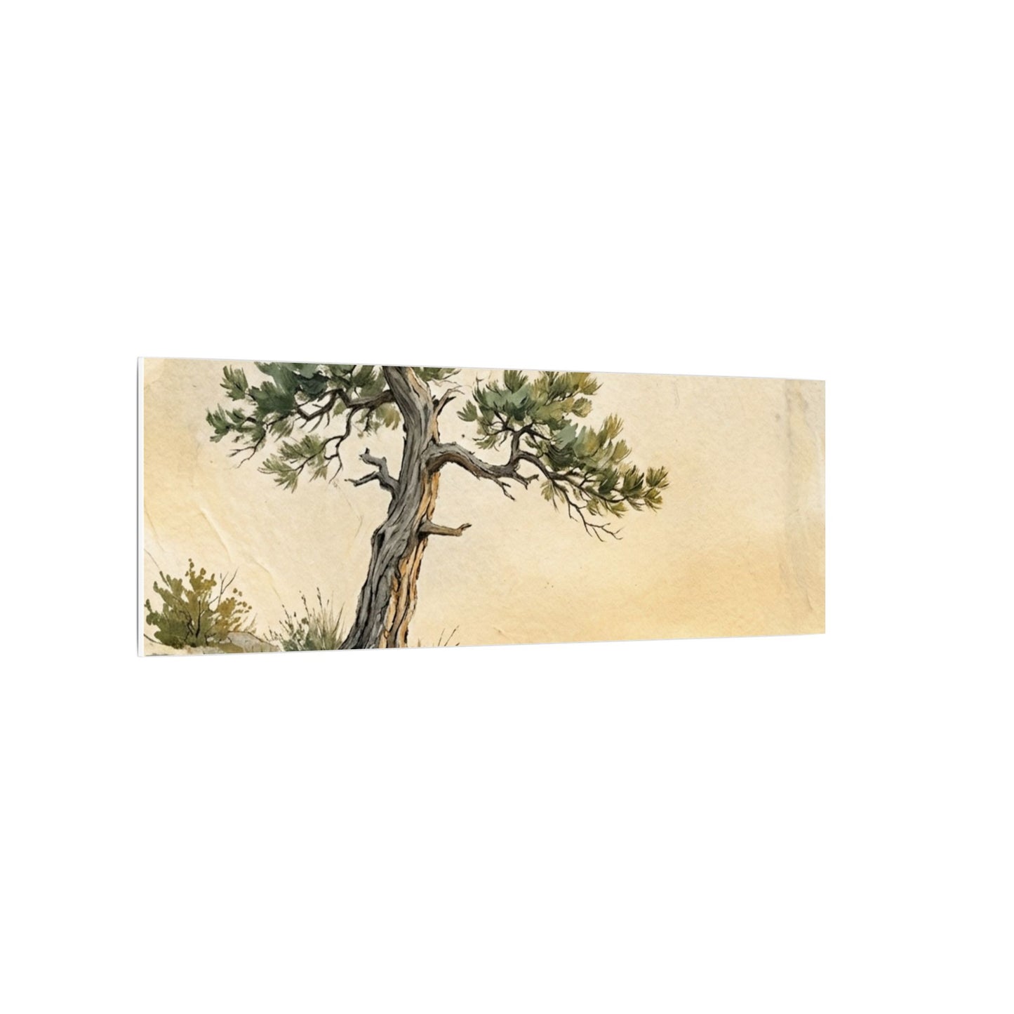 Pine Tree Canvas Art | Summer Japandi Texture Art
