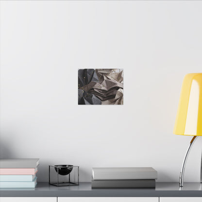 Neutral Paper Fold Canvas Art - Texture Japandi