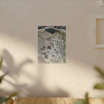 Ceramic Bowl Winter Canvas Art | Japandi Earthy Design