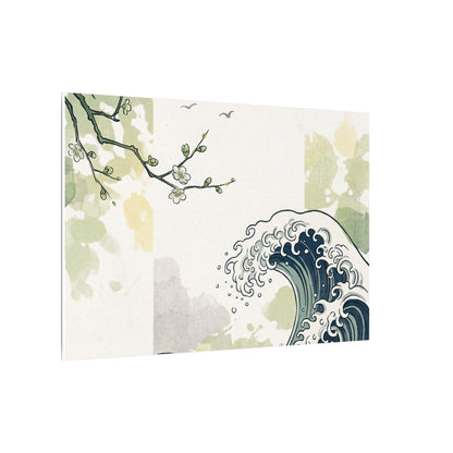 Spring Ocean Wave Ukiyo E Inspired Canvas Art | Serene Decor