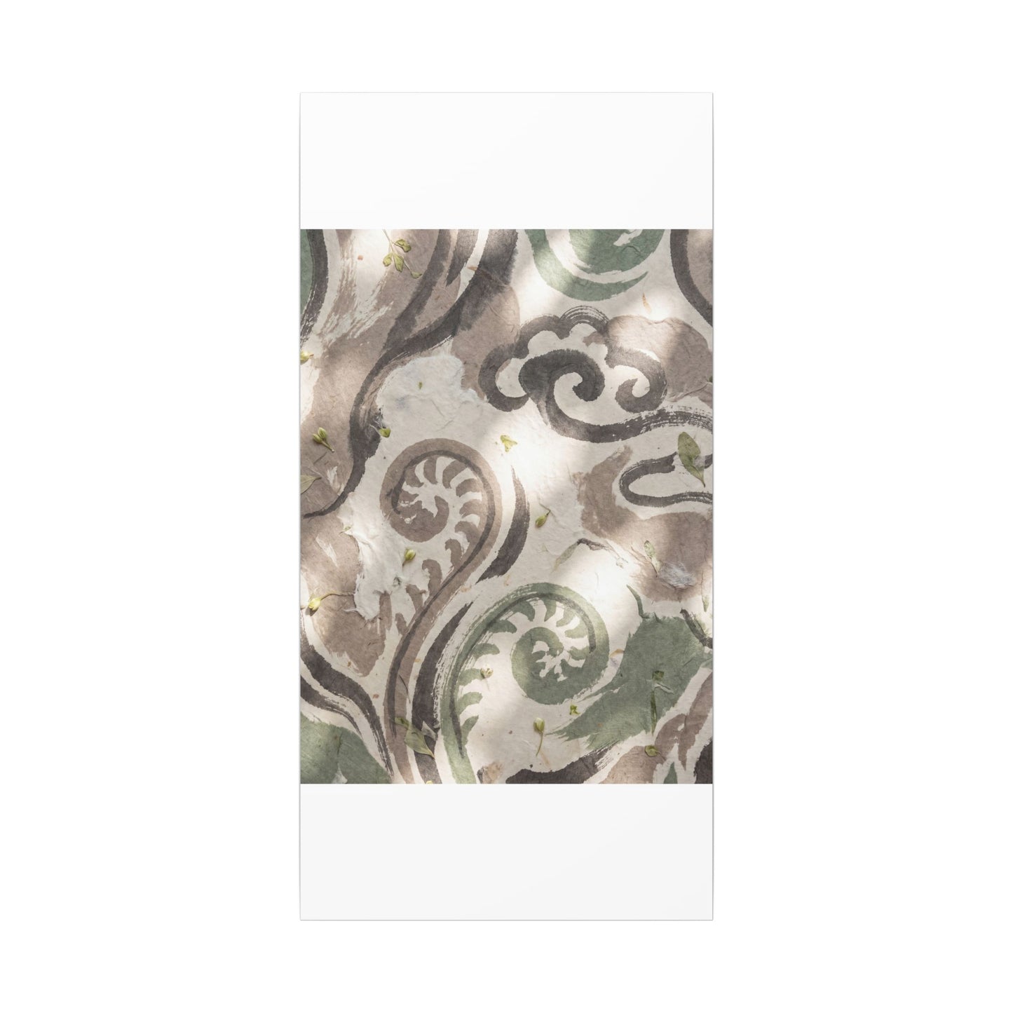 Dappled Ink Brushstroke Canvas Art - Japandi Ma