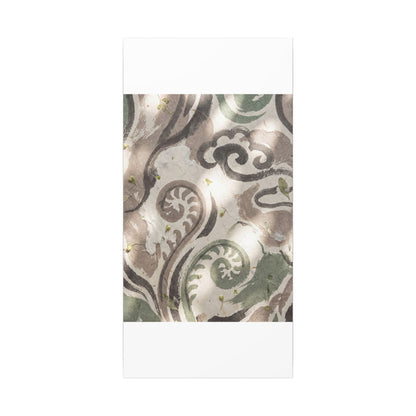 Dappled Ink Brushstroke Canvas Art - Japandi Ma