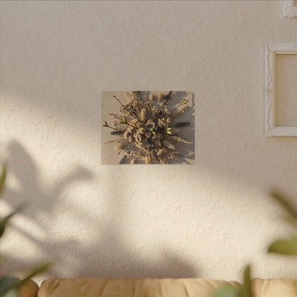 Dried Flowers Spring Canvas Art | Japandi Earthy Design