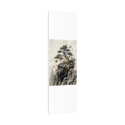 Pine Tree Autumn Canvas Art | Japandi Earthy Design