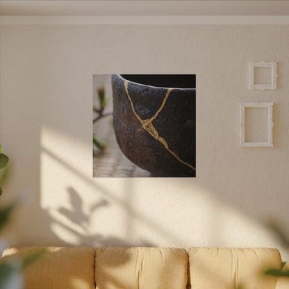 Dawn Tea Ceremony Canvas Art - Kintsugi Mono No Aware