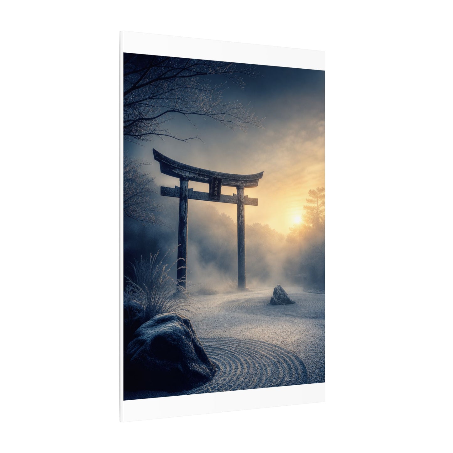 Zen Torii Gate in Golden Hour | Karesansui Canvas Art