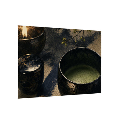 Ma Tea Ceremony Canvas Art - Zen Sumi E