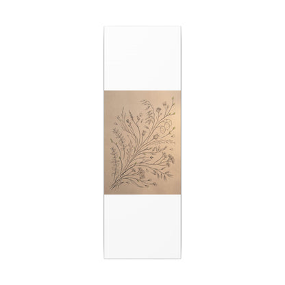 Dried Flowers Canvas Art | Spring Japandi Minimal Line Art