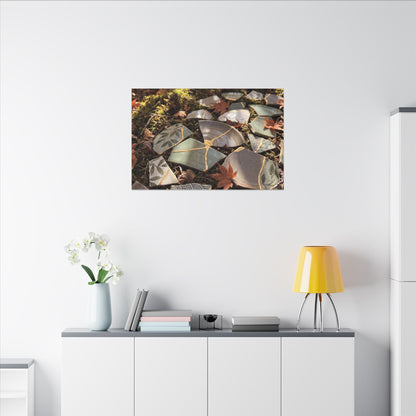 Broken Pottery Japanese Pattern Canvas Art | Elegant Japandi Art