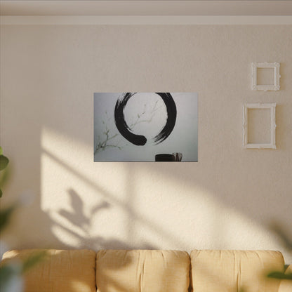 Tea Ceremony Enso Canvas Art | Peaceful Zen Art