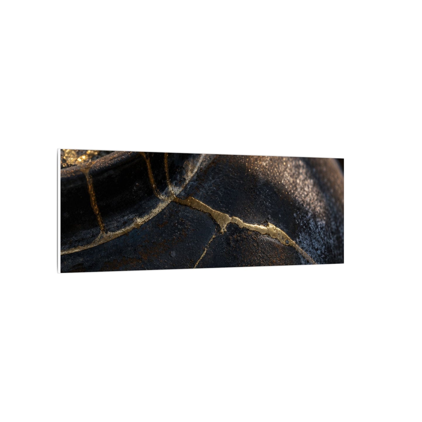 Kintsugi Rust Patina in Golden Hour | Broken Beauty Canvas Art