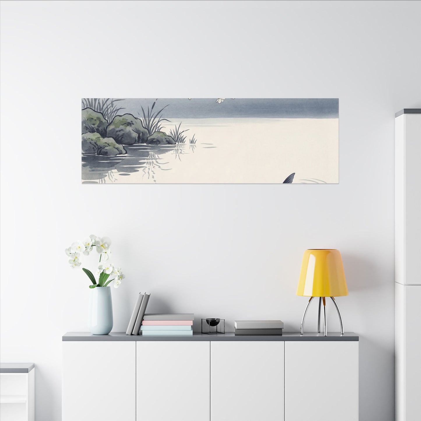 Ma Koi Pond Canvas Art - Zen Ukiyo E Inspired