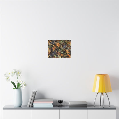 Spring Dried Flowers Japanese Pattern Canvas Art | Warm Decor
