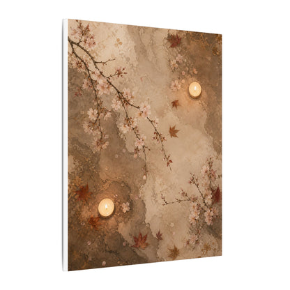 Cherry Blossom Canvas Art | Autumn Japandi Japanese Pattern Art