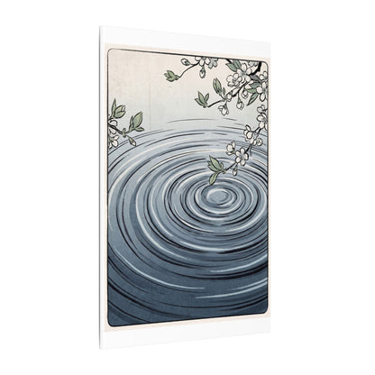 Calm Water Ripple Canvas Art - Ukiyo E Inspired Zen