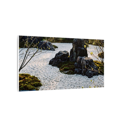 Zen Tea Ceremony in Golden Hour | Karesansui Canvas Art
