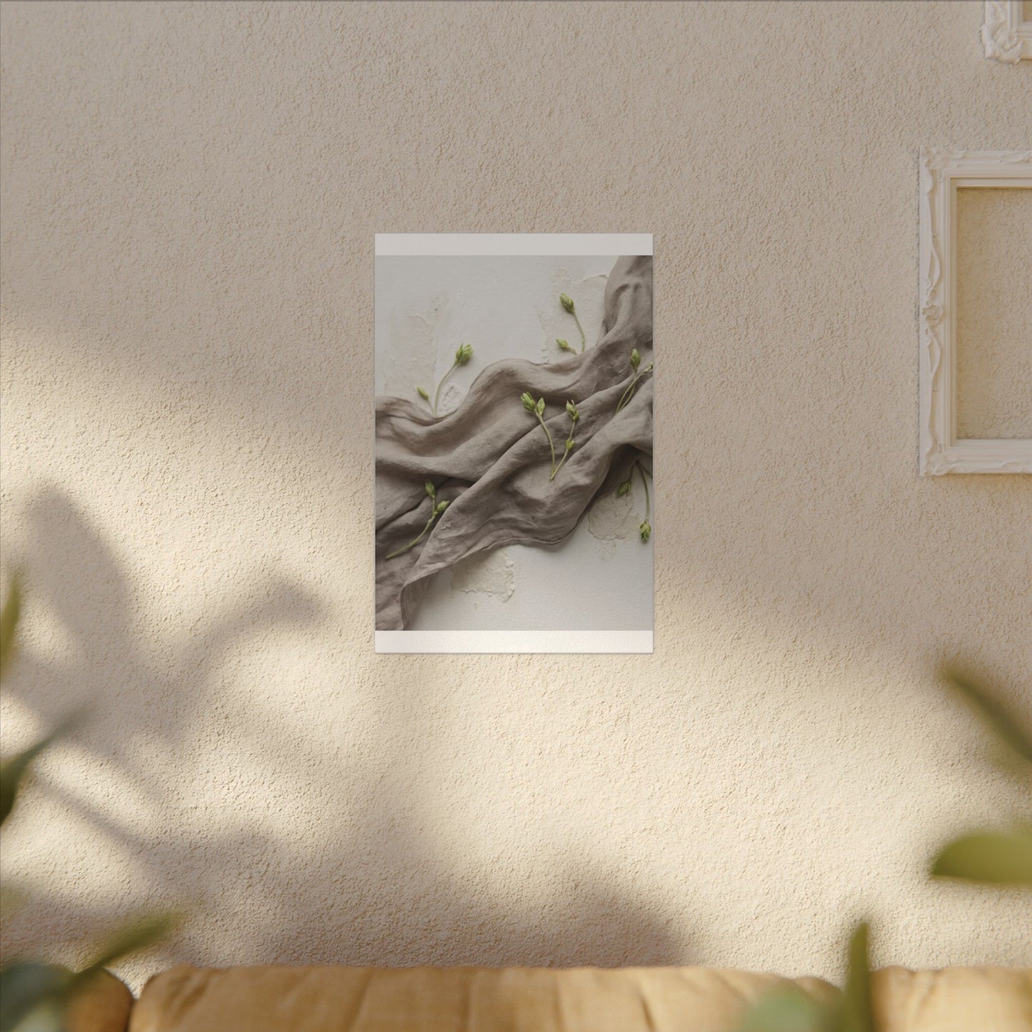 Overcast Silk Drape Canvas Art - Japandi Ma