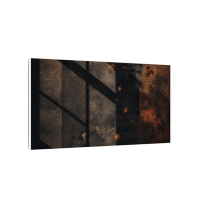 Sophisticated Shadow Play Canvas Art - Dark Texture Dark Japandi