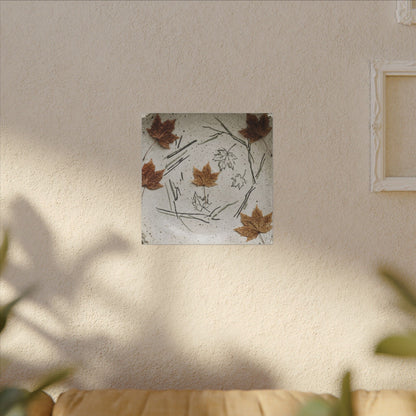 Ceramic Bowl Autumn Canvas Art | Japandi Elegant Design