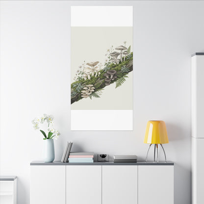 Dappled Wild Mushrooms Canvas Art - Japandi Ma