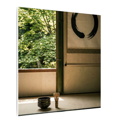 Tea Ceremony Enso Canvas Art | Serene Zen Art