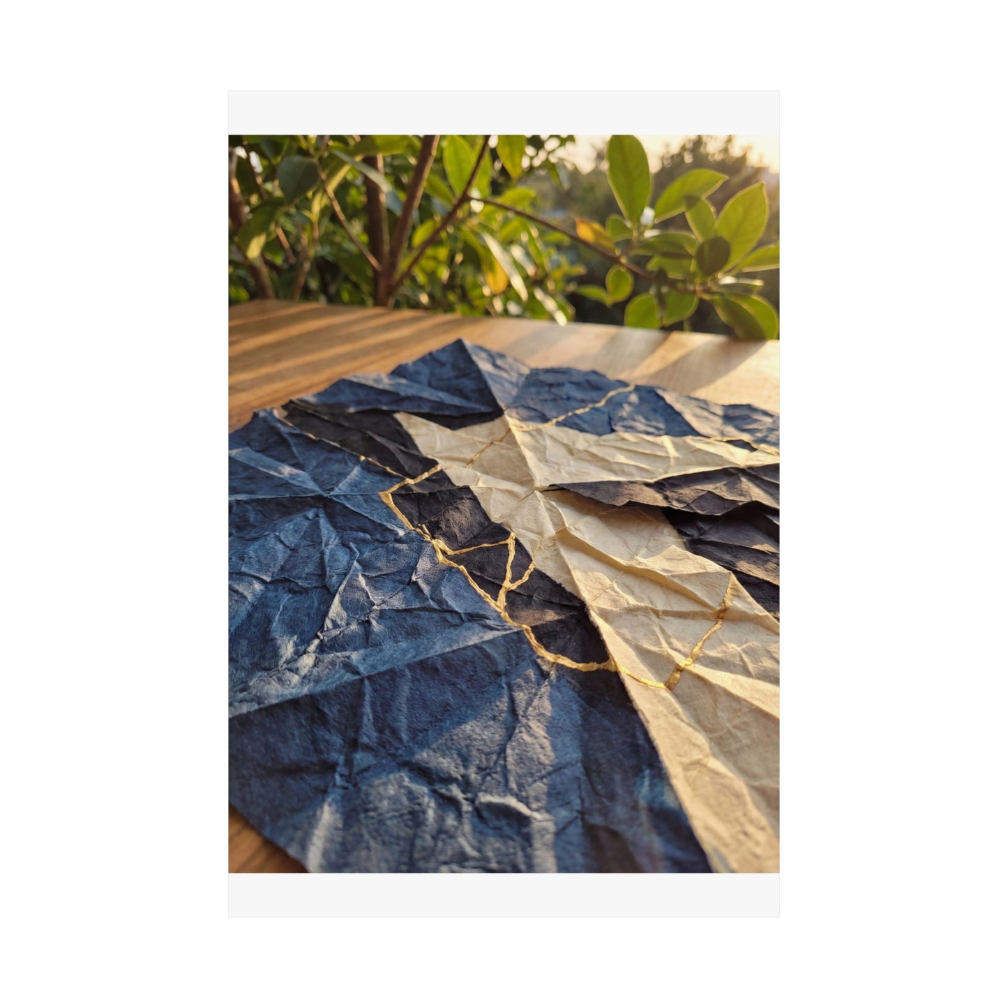 Paper Fold Summer Wall Art Print | Kintsugi Beautiful Design