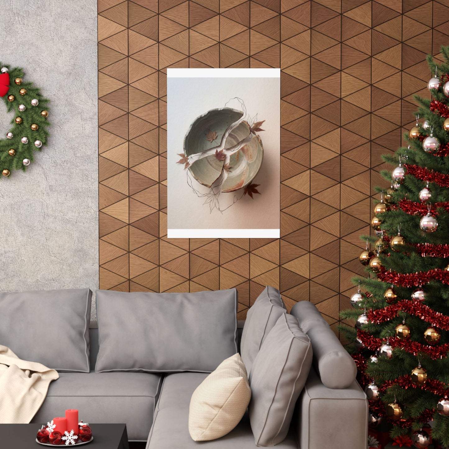 Ceramic Bowl Minimal Line Wall Art Print | Neutral Japandi Art