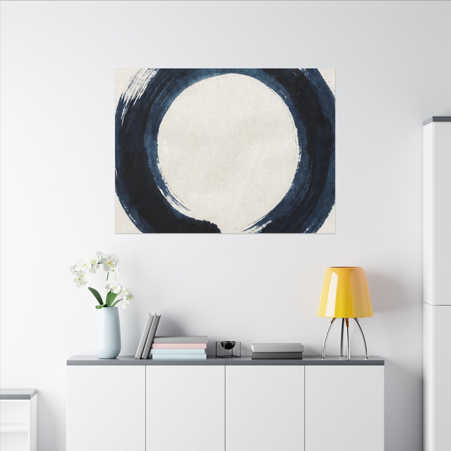 Balanced Meditation Zen Enso Canvas Art