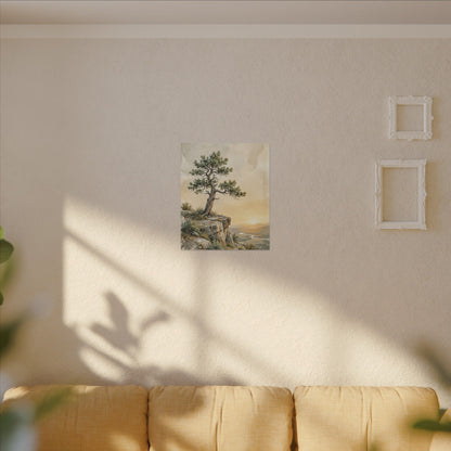 Pine Tree Canvas Art | Summer Japandi Texture Art