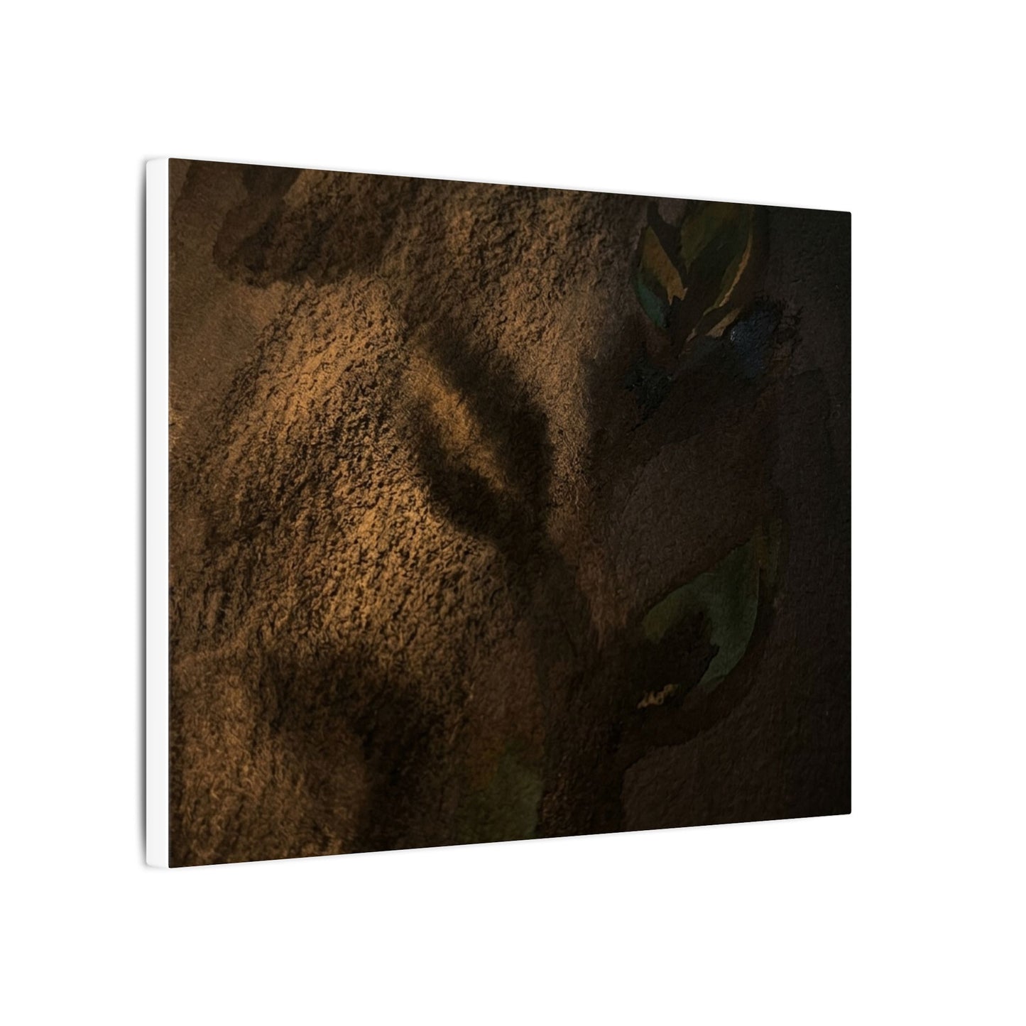 Candlelight Shadow Play Canvas Art - Dark Japandi Ma