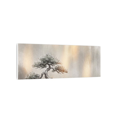 Pine Tree Canvas Art | Winter Japandi Japanese Pattern Art