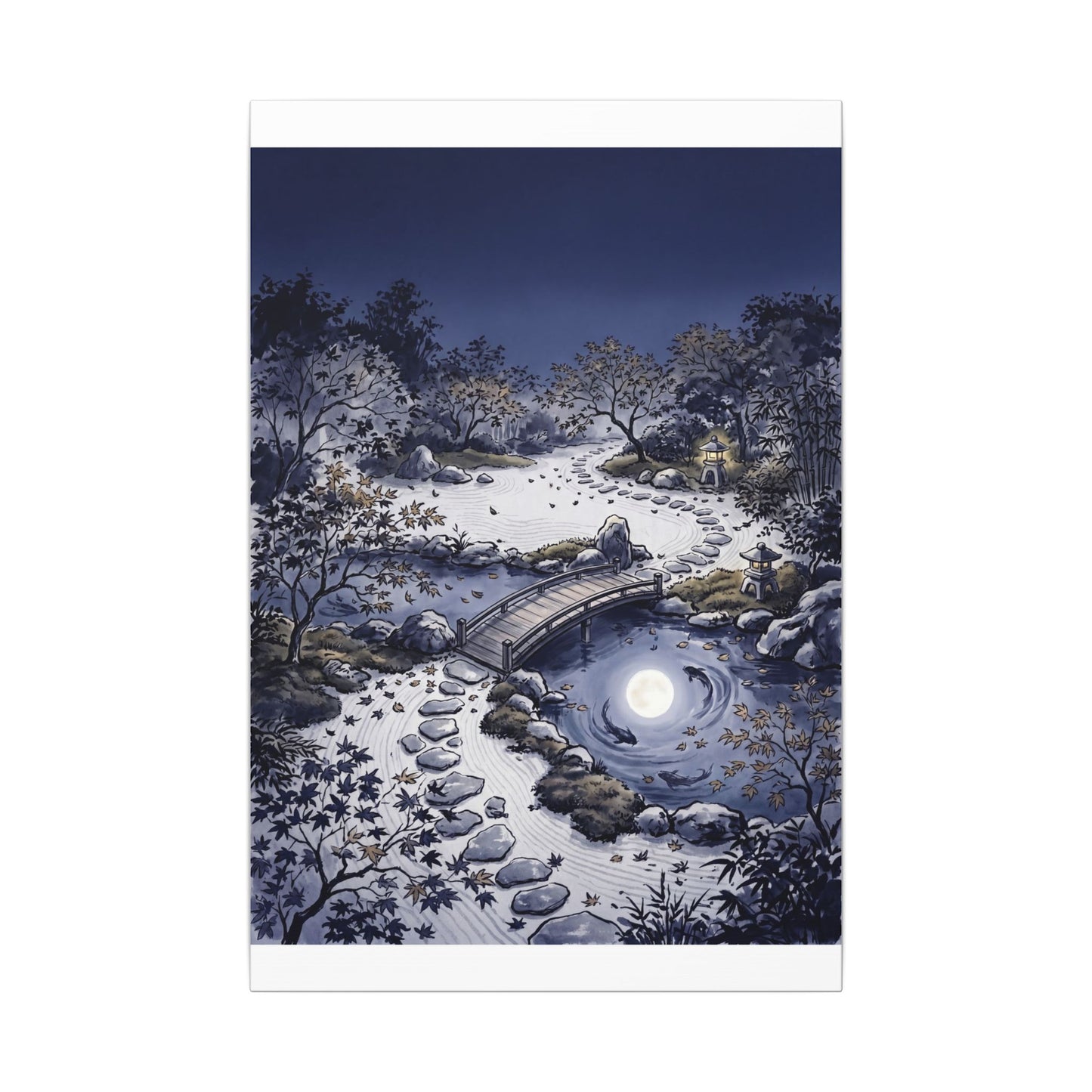 Torii Gate Enso Canvas Art | Contemplative Zen Art