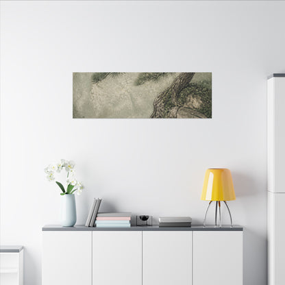 Fukinsei Pine Tree Canvas Art - Japandi Texture