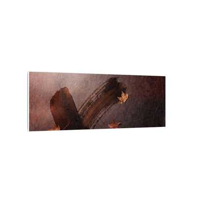 Moody Ink Brushstroke Canvas Art - Moody Minimal Dark Japandi