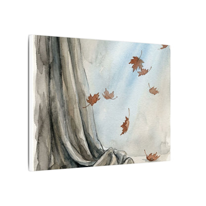 Ma Silk Drape Canvas Art - Japandi Watercolor