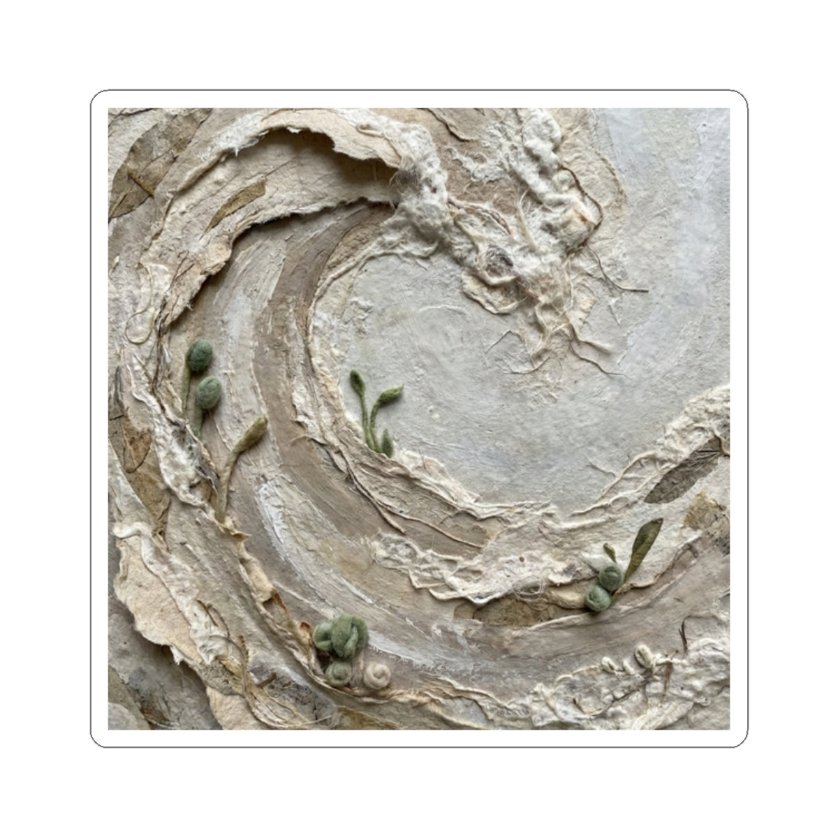 Japandi Ocean Wave in Overcast | Texture Sticker
