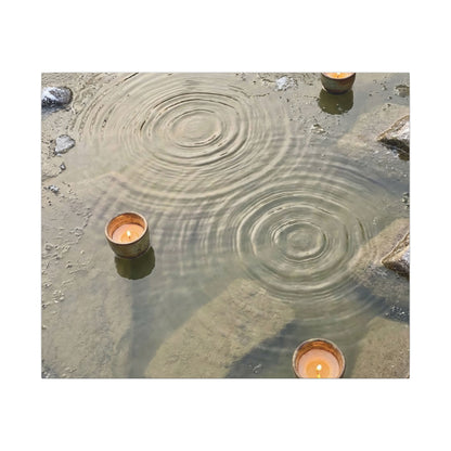 Water Ripple Canvas Art | Winter Japandi Japanese Pattern Art