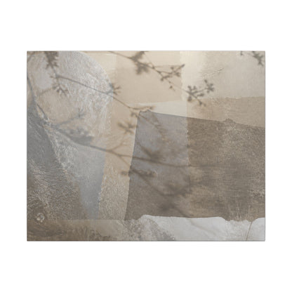 Neutral Shadow Play Canvas Art - Texture Japandi