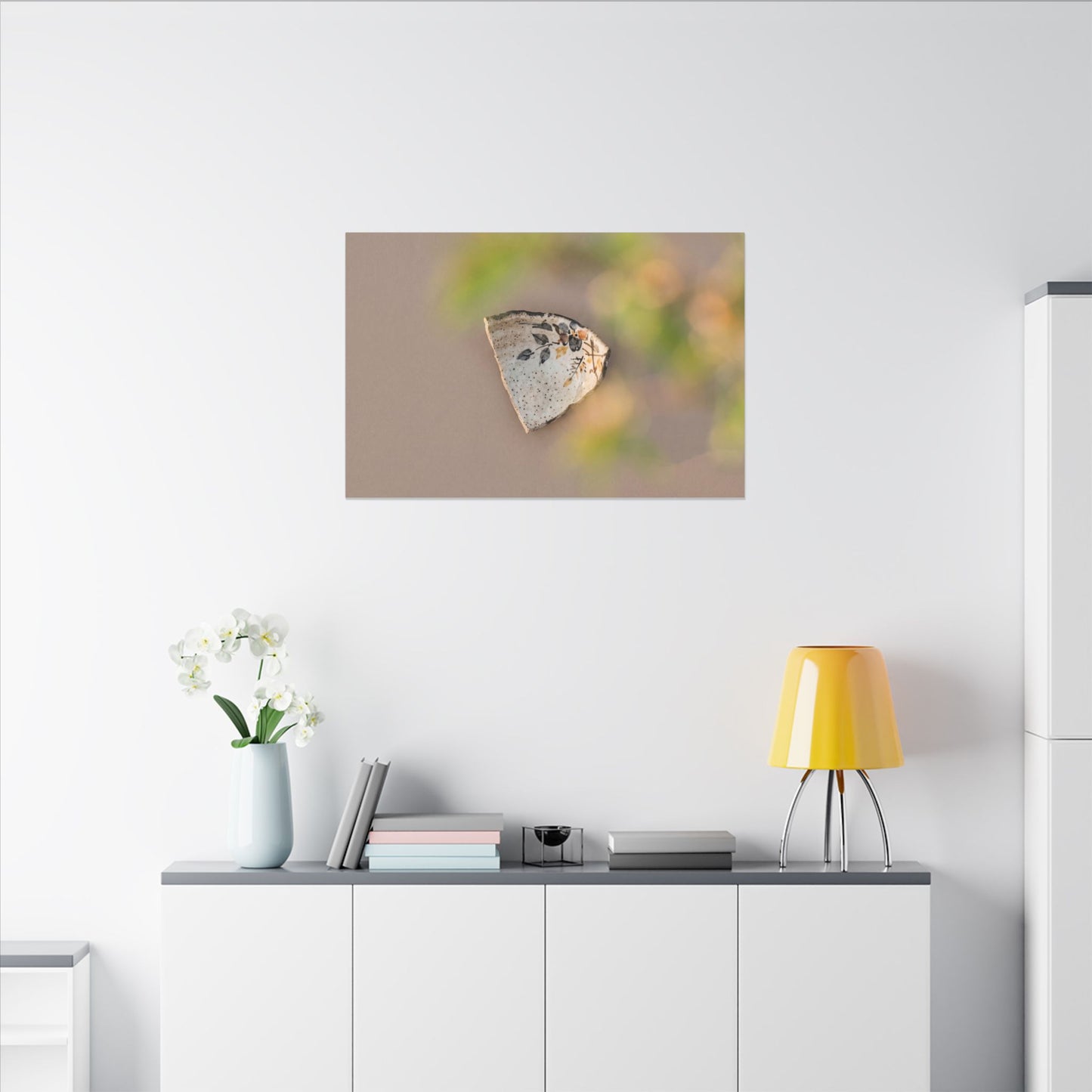 Ceramic Bowl Canvas Art | Spring Japandi Japanese Pattern Art
