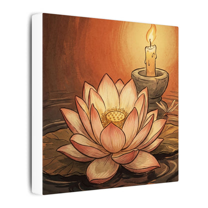 Fukinsei Dried Flowers Canvas Art - Japandi Texture