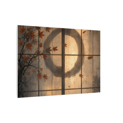 Shoji Screen Texture Canvas Art | Earthy Japandi Art