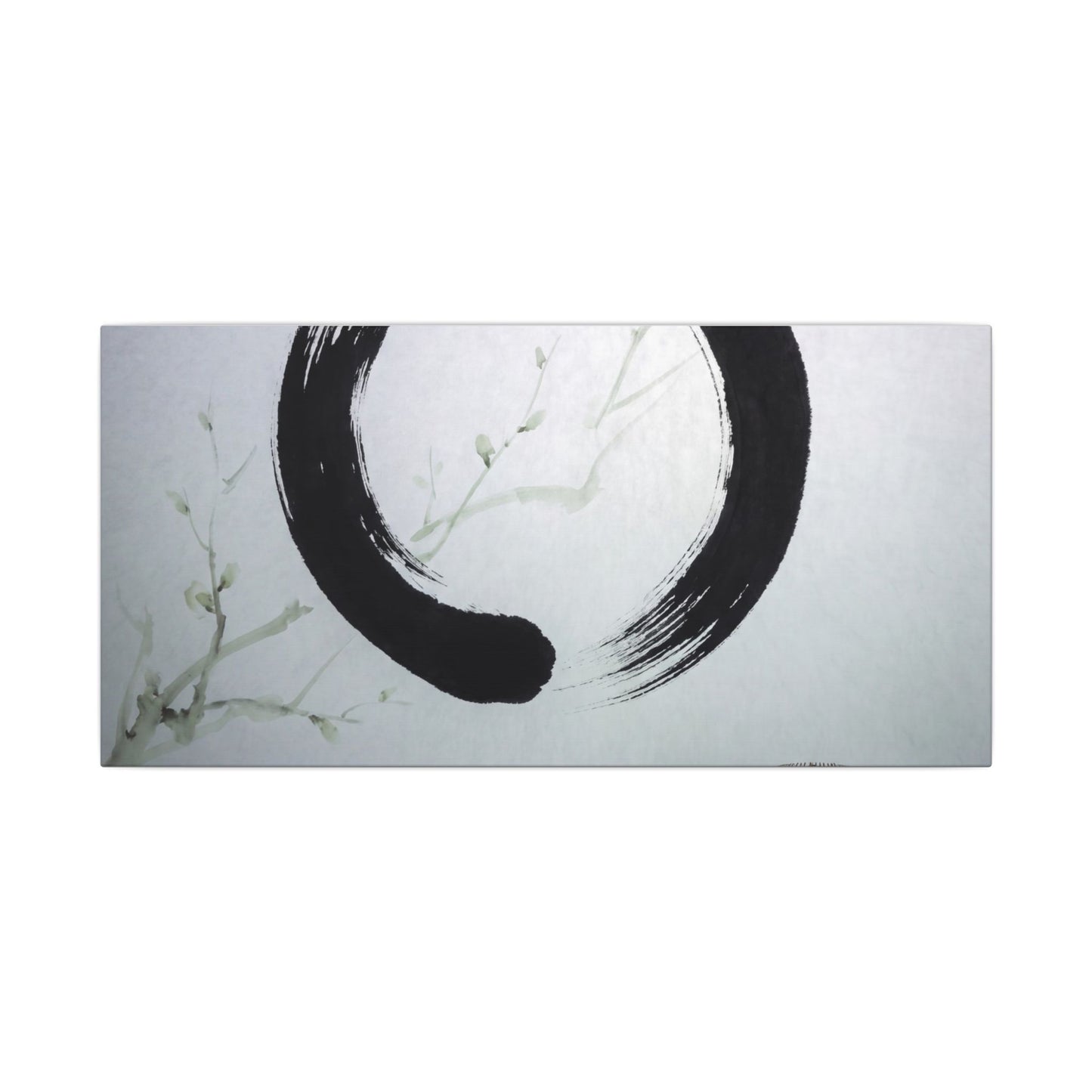 Tea Ceremony Enso Canvas Art | Peaceful Zen Art
