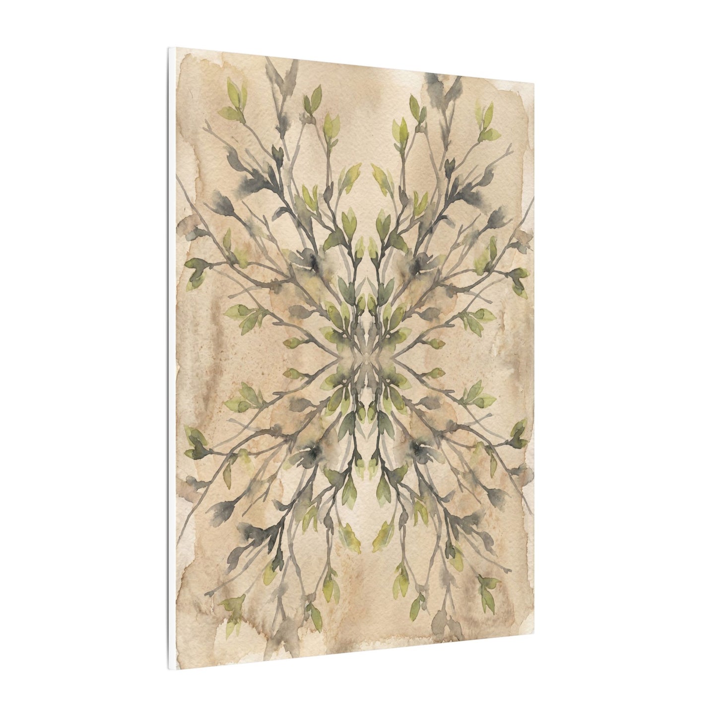 Shibui Shadow Play Canvas Art - Japandi Watercolor