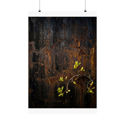 Rust Patina Wall Art Print | Spring Dark Japandi Moody Minimal Art