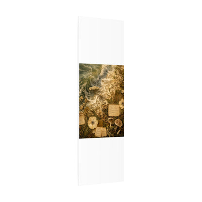 Spring Ocean Wave Herbarium Canvas Art | Nostalgic Decor