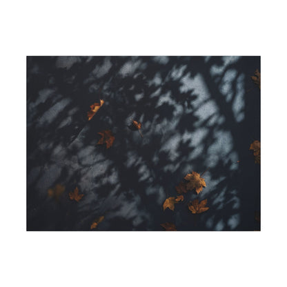 Autumn Shadow Play Shadow Zen Canvas Art | Atmospheric Decor Art Print